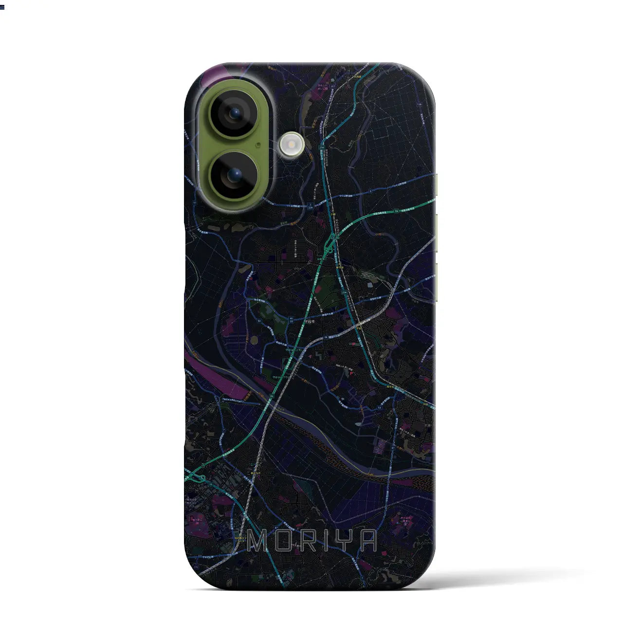 【守谷（茨城県）】地図柄iPhoneケース（バックカバータイプ）