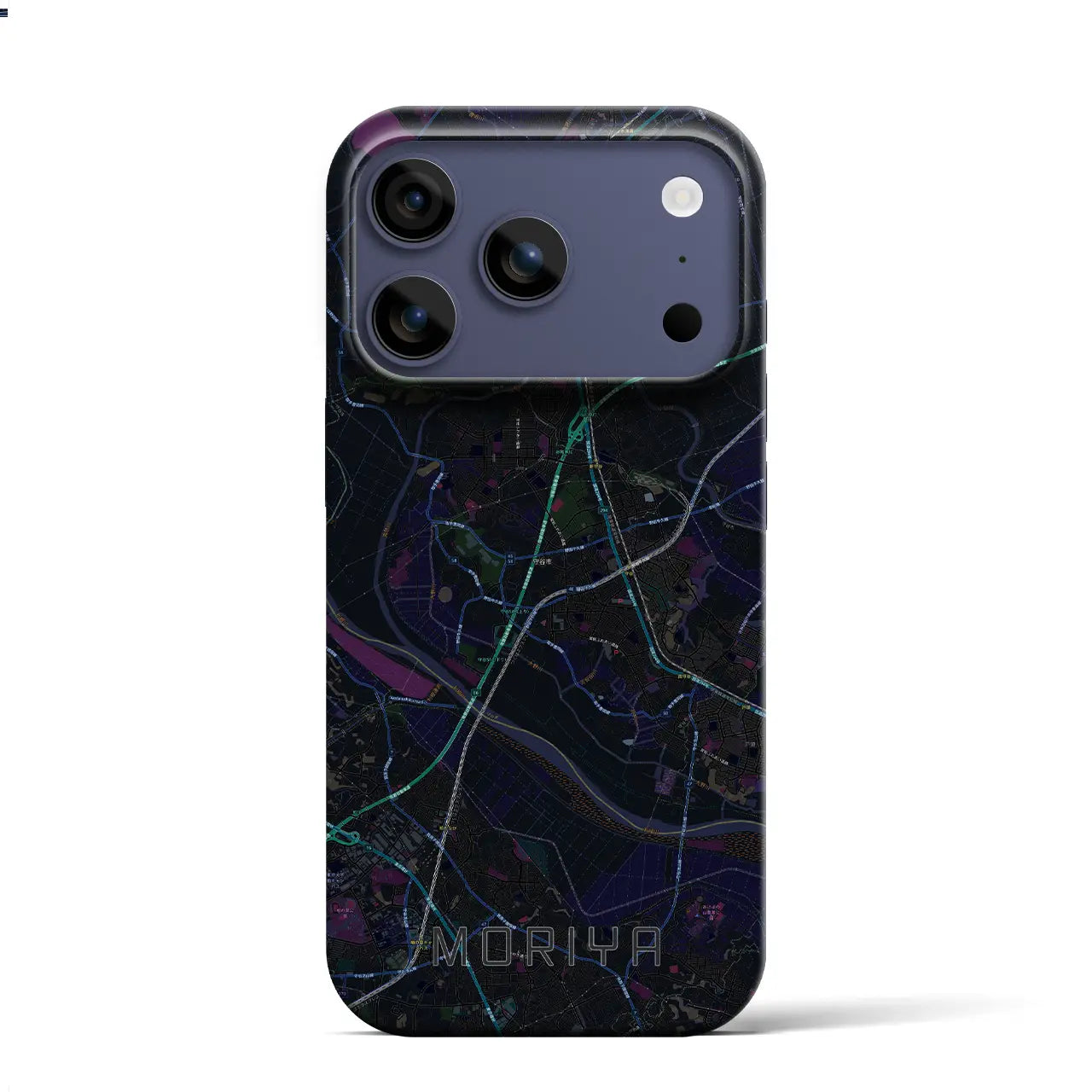 【守谷（茨城県）】地図柄iPhoneケース（バックカバータイプ）