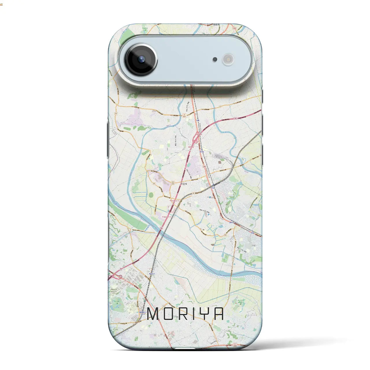 【守谷（茨城県）】地図柄iPhoneケース（バックカバータイプ）