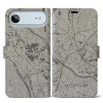 【守谷（茨城県）】地図柄iPhoneケース（手帳タイプ）