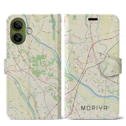 【守谷（茨城県）】地図柄iPhoneケース（手帳タイプ）