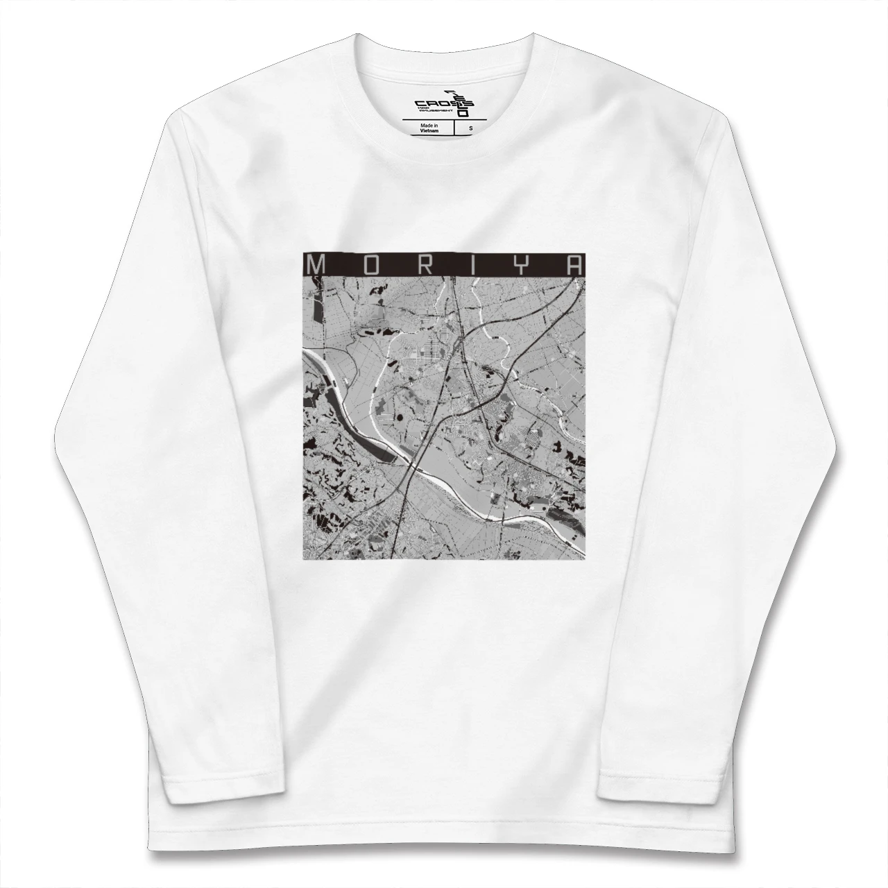 【守谷（茨城県）】地図柄ロングスリーブTシャツ
