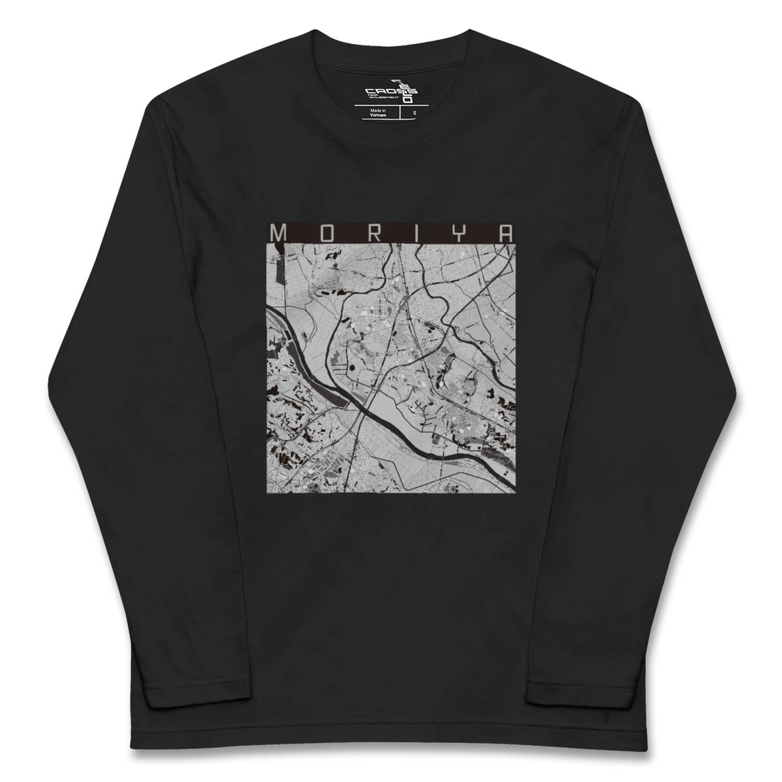 【守谷（茨城県）】地図柄ロングスリーブTシャツ
