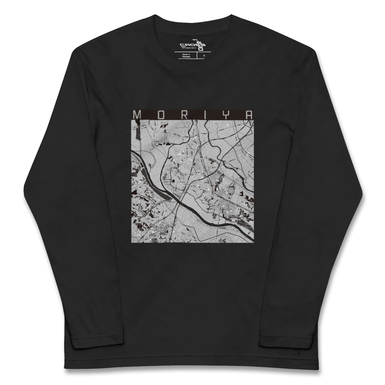 【守谷（茨城県）】地図柄ロングスリーブTシャツ
