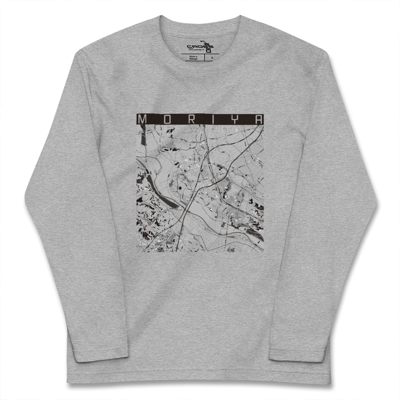【守谷（茨城県）】地図柄ロングスリーブTシャツ