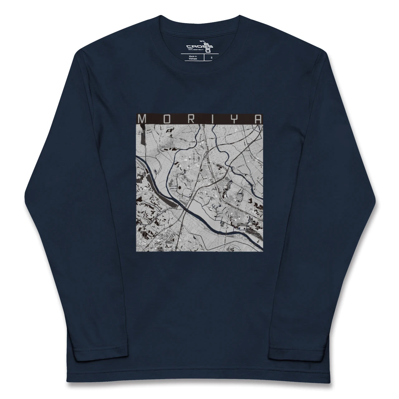 【守谷（茨城県）】地図柄ロングスリーブTシャツ