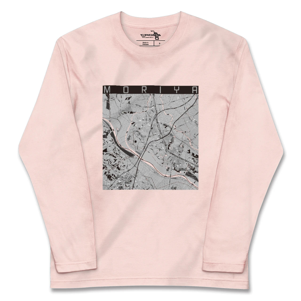 【守谷（茨城県）】地図柄ロングスリーブTシャツ