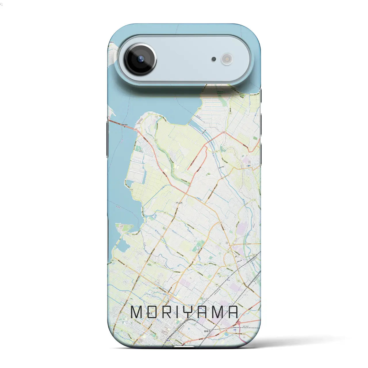 【守山（滋賀県）】地図柄iPhoneケース（バックカバータイプ）