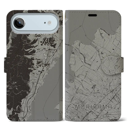 【守山（滋賀県）】地図柄iPhoneケース（手帳タイプ）