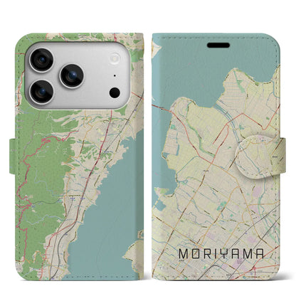 【守山（滋賀県）】地図柄iPhoneケース（手帳タイプ）