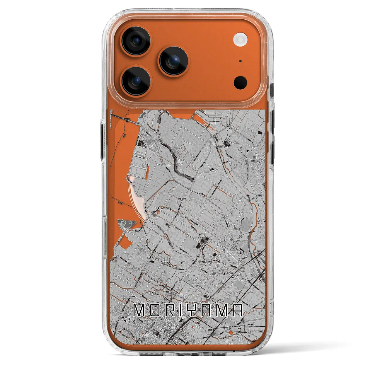 【守山（滋賀県）】地図柄iPhoneケース（MagSafeタイプ）