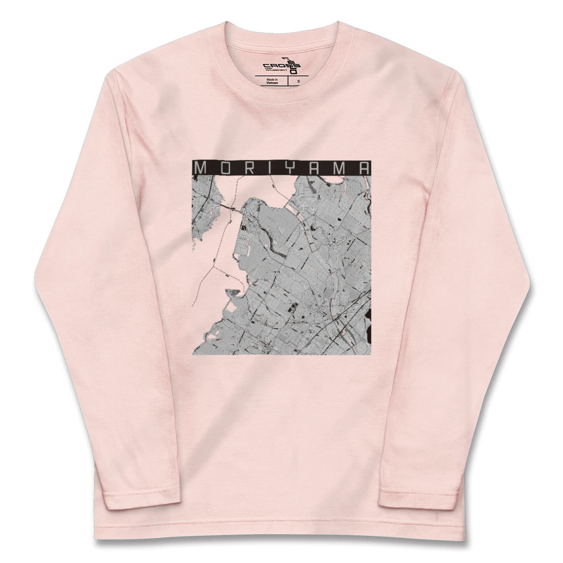 【守山（滋賀県）】地図柄ロングスリーブTシャツ