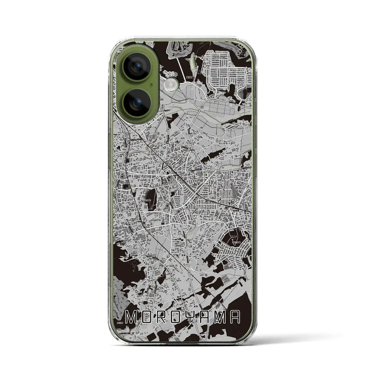 【毛呂山（埼玉県）】地図柄iPhoneケース（クリアタイプ）