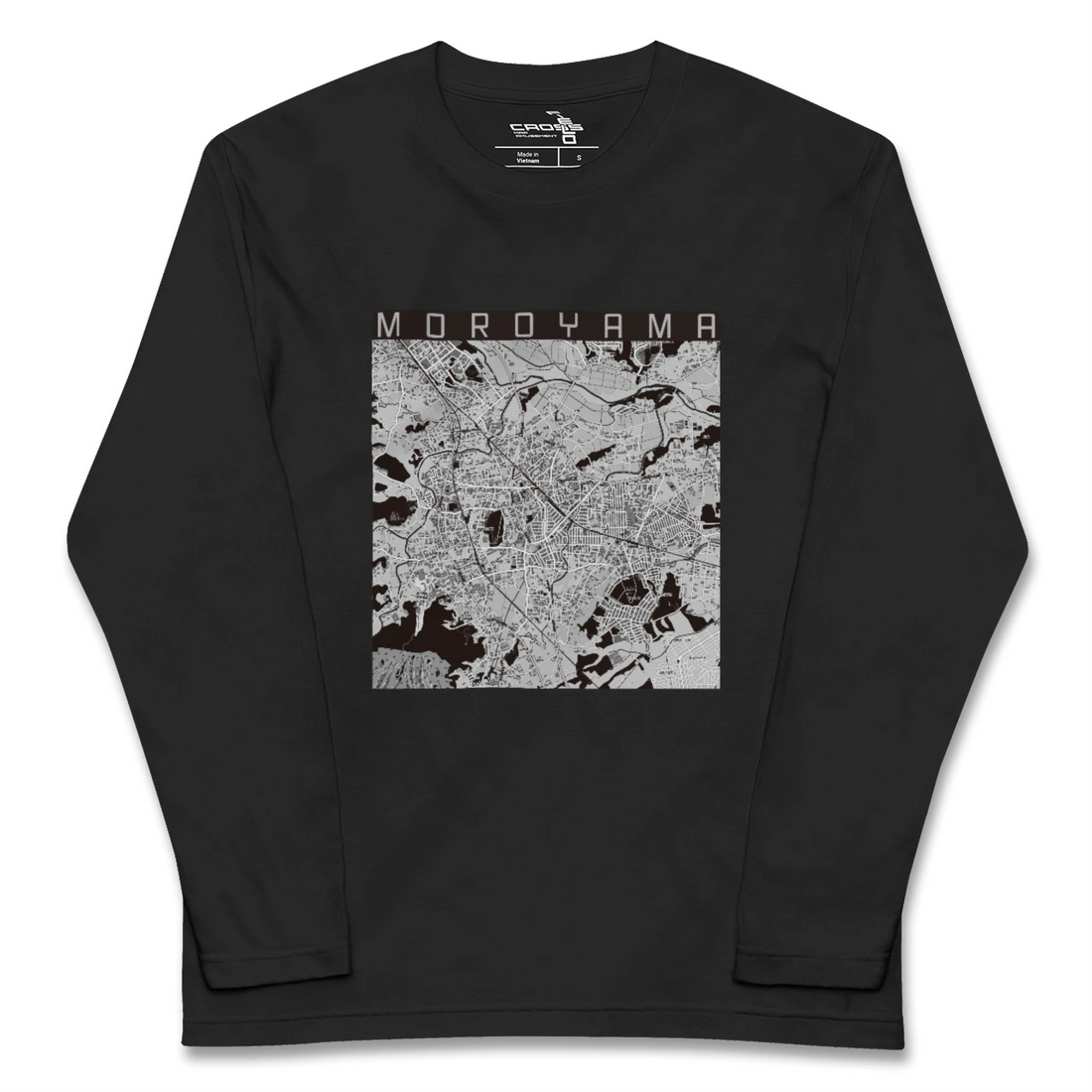 【毛呂山（埼玉県）】地図柄ロングスリーブTシャツ