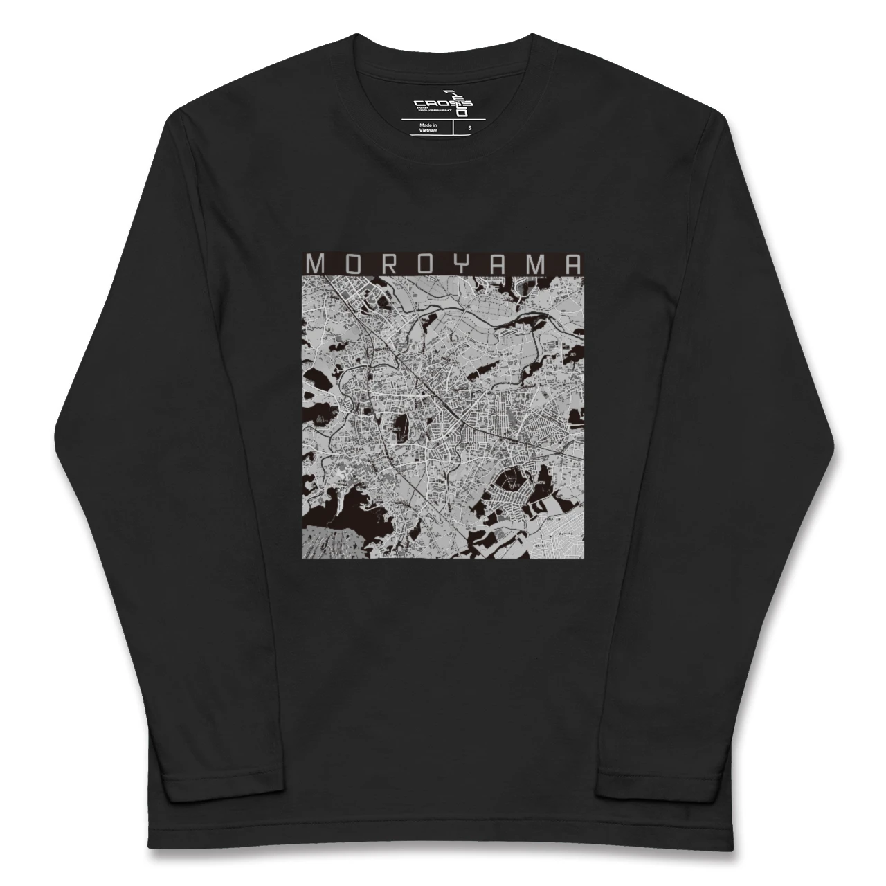 【毛呂山（埼玉県）】地図柄ロングスリーブTシャツ