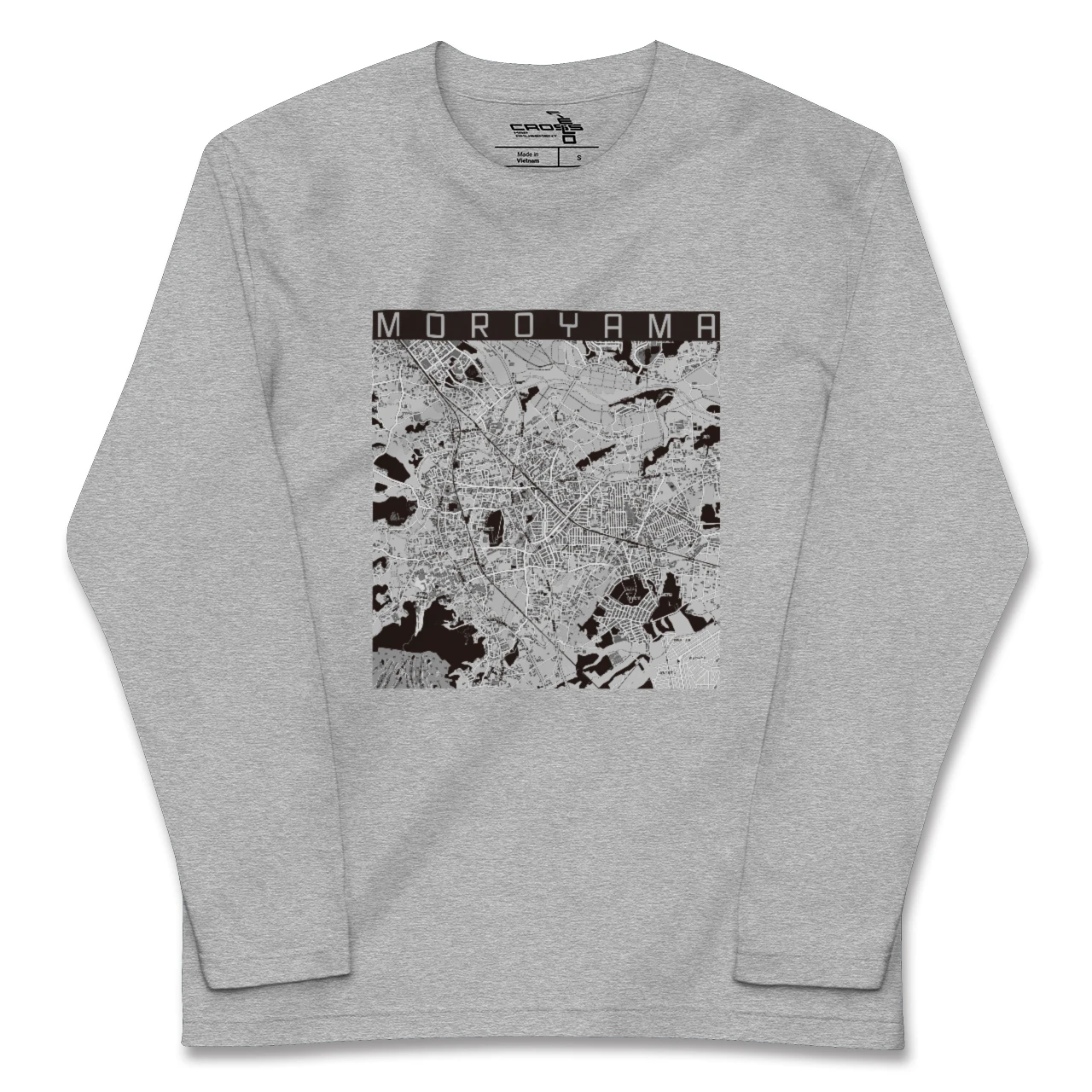 【毛呂山（埼玉県）】地図柄ロングスリーブTシャツ