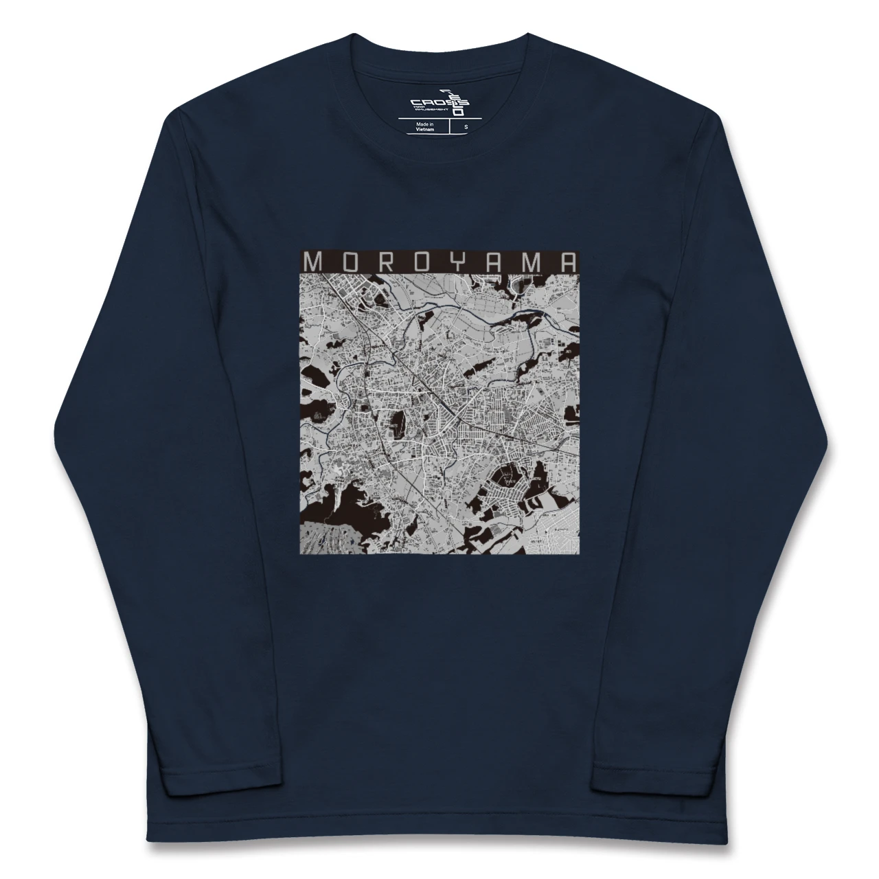 【毛呂山（埼玉県）】地図柄ロングスリーブTシャツ