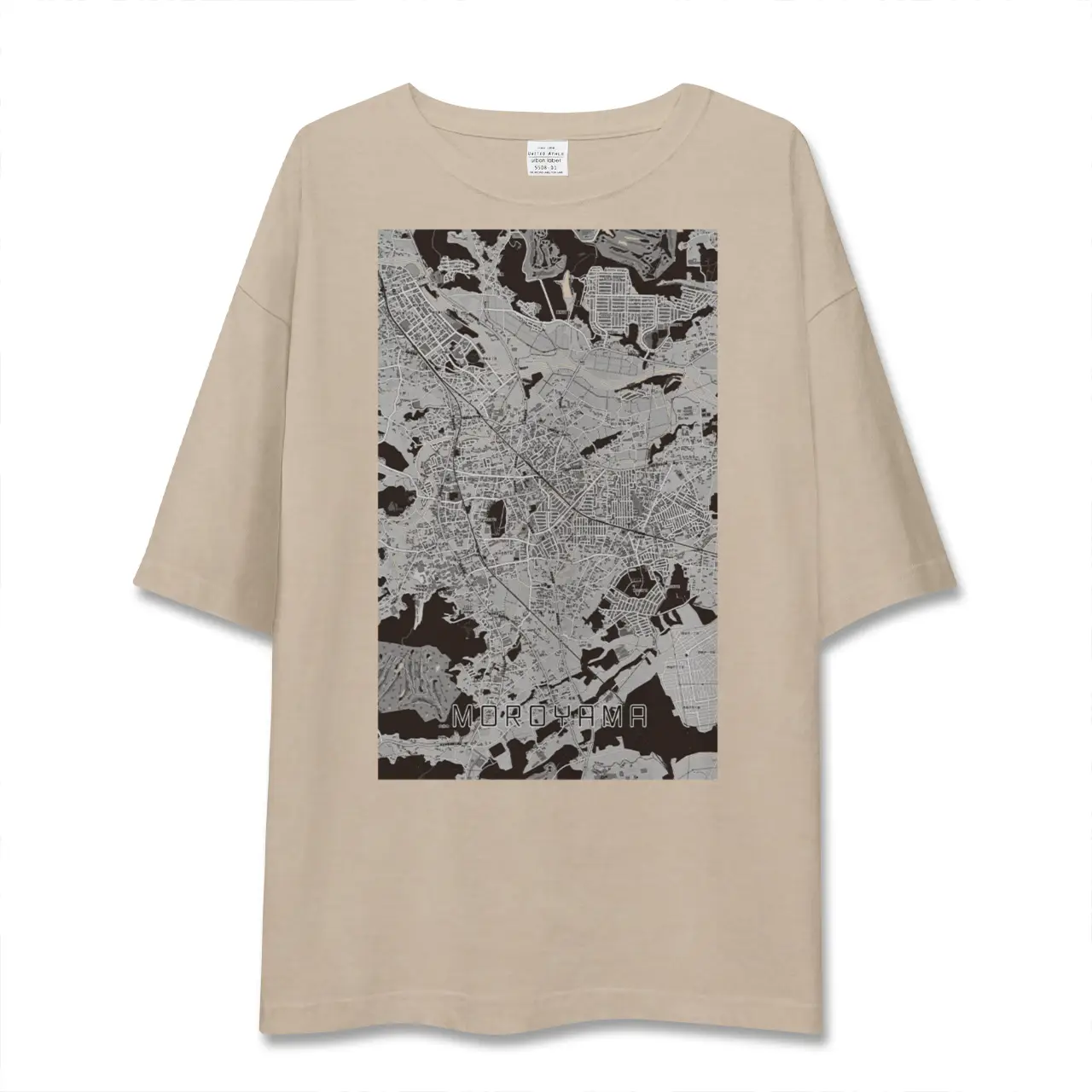 【毛呂山（埼玉県）】地図柄ビッグシルエットTシャツ