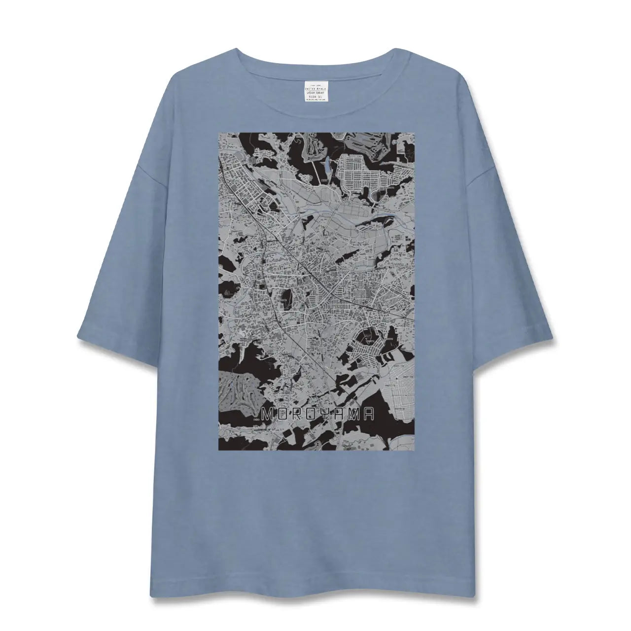 【毛呂山（埼玉県）】地図柄ビッグシルエットTシャツ