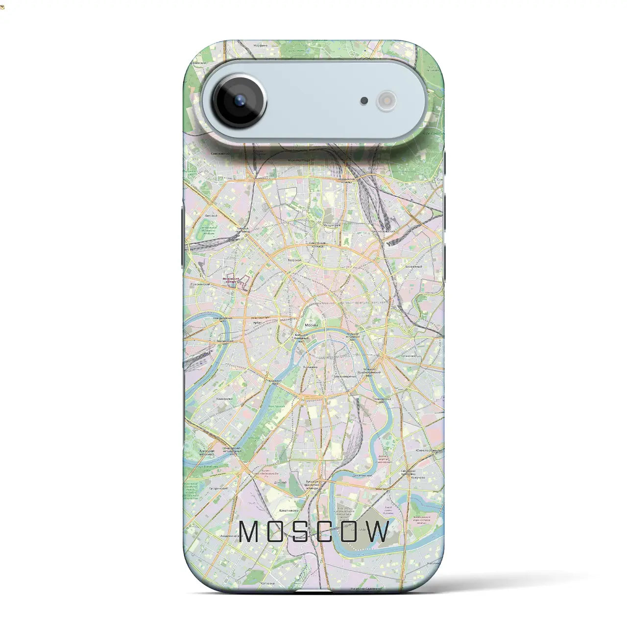 【モスクワ（ロシア）】地図柄iPhoneケース（バックカバータイプ）