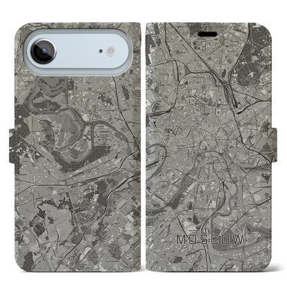 【モスクワ（ロシア）】地図柄iPhoneケース（手帳タイプ）