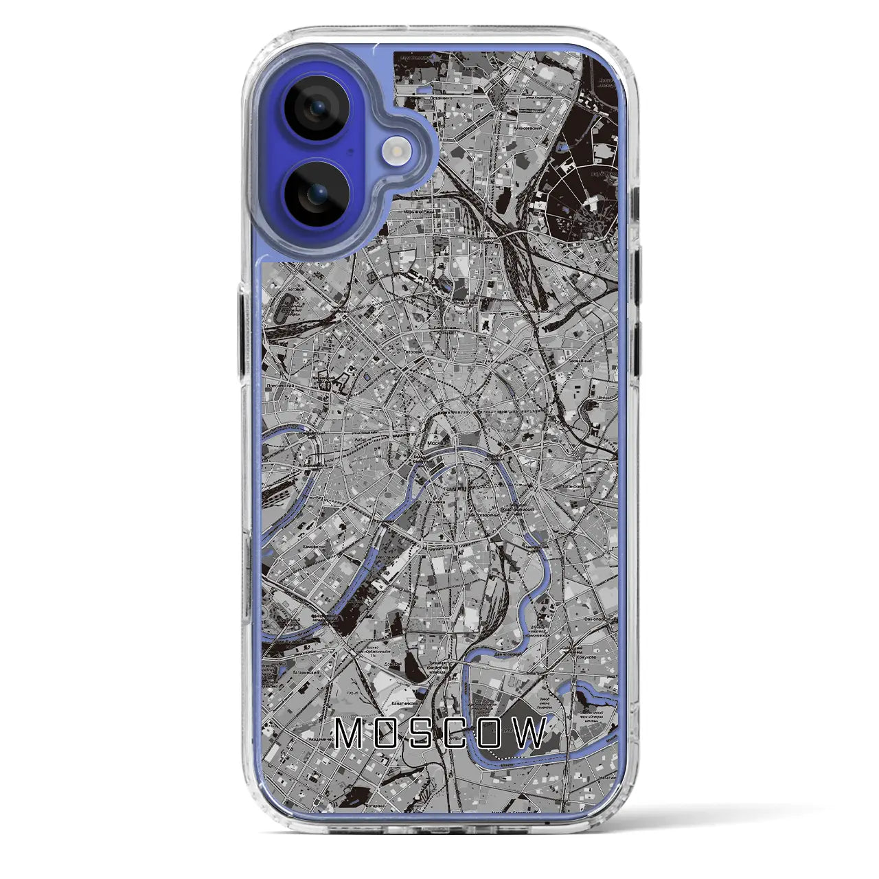 【モスクワ（ロシア）】地図柄iPhoneケース（MagSafeタイプ）