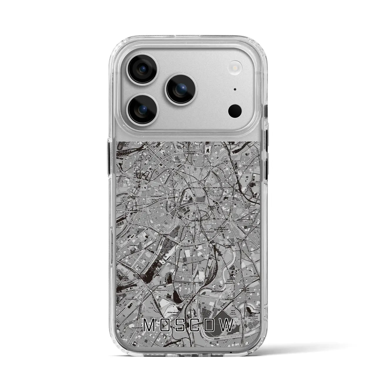 【モスクワ（ロシア）】地図柄iPhoneケース（MagSafeタイプ）