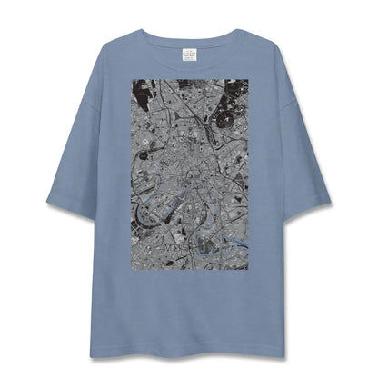 【モスクワ（ロシア）】地図柄ビッグシルエットTシャツ