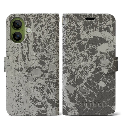 【茂木（栃木県）】地図柄iPhoneケース（手帳タイプ）