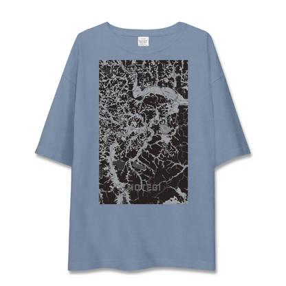 【茂木（栃木県）】地図柄ビッグシルエットTシャツ