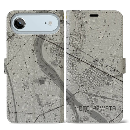 【本八幡（千葉県）】地図柄iPhoneケース（手帳タイプ）