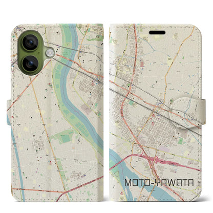 【本八幡（千葉県）】地図柄iPhoneケース（手帳タイプ）