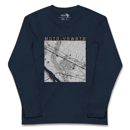 【本八幡（千葉県）】地図柄ロングスリーブTシャツ