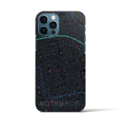 【元町（北海道）】地図柄iPhoneケース（バックカバータイプ）