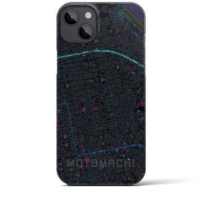 【元町（北海道）】地図柄iPhoneケース（バックカバータイプ）