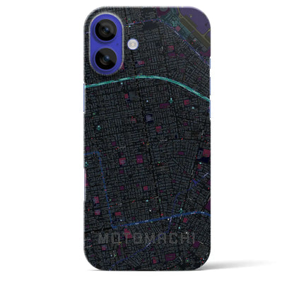 【元町（北海道）】地図柄iPhoneケース（バックカバータイプ）