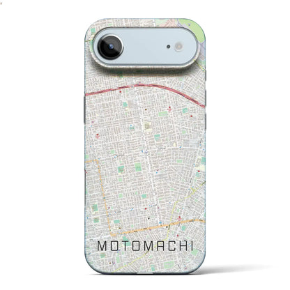 【元町（北海道）】地図柄iPhoneケース（バックカバータイプ）