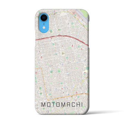 【元町（北海道）】地図柄iPhoneケース（バックカバータイプ）