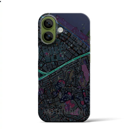 【元町（神奈川県）】地図柄iPhoneケース（バックカバータイプ）