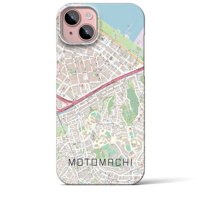 【元町（神奈川県）】地図柄iPhoneケース（バックカバータイプ）