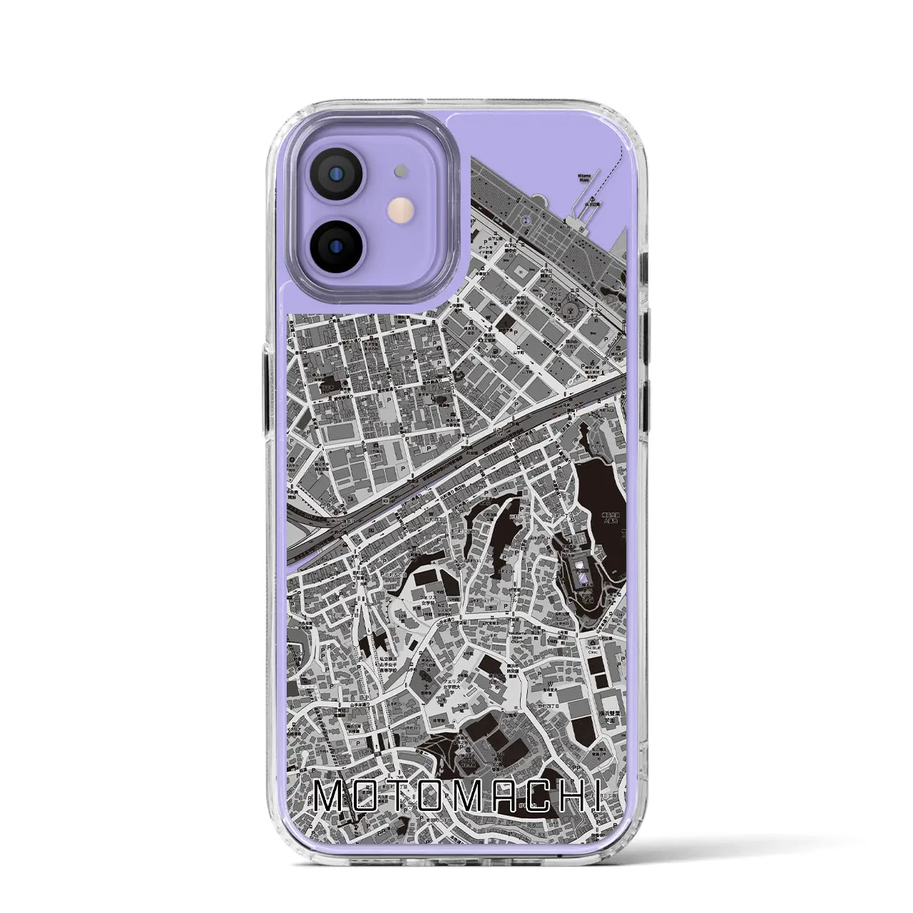 【元町（神奈川県）】地図柄iPhoneケース（MagSafeタイプ）