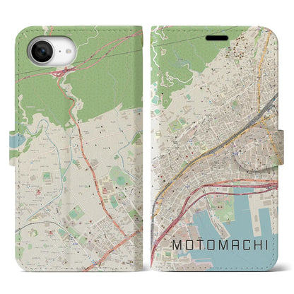 【元町（兵庫県）】地図柄iPhoneケース（手帳タイプ）