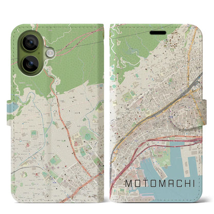 【元町（兵庫県）】地図柄iPhoneケース（手帳タイプ）