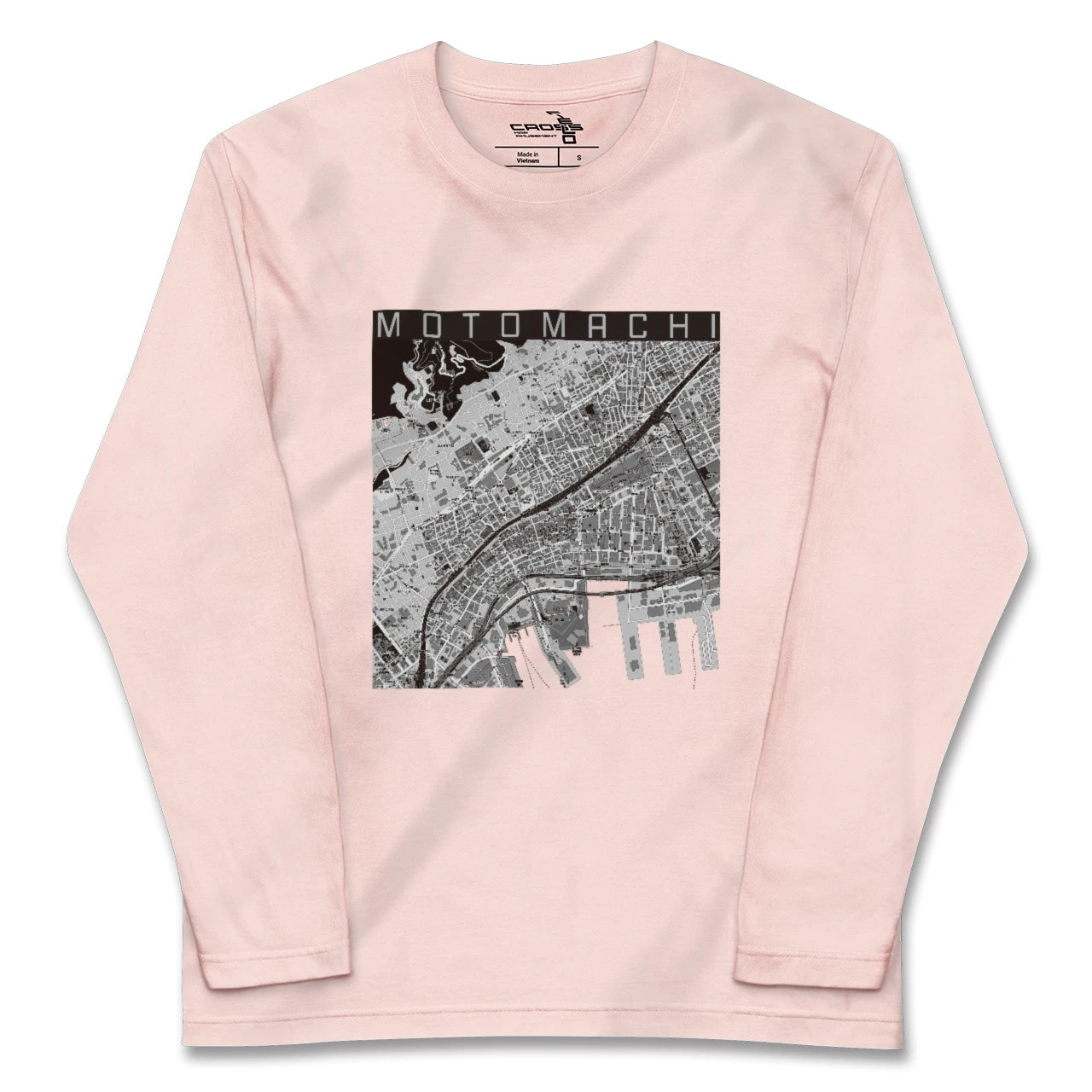 【元町（兵庫県）】地図柄ロングスリーブTシャツ