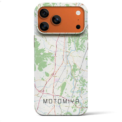 【本宮（福島県）】地図柄iPhoneケース（バックカバータイプ）