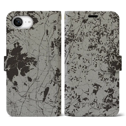 【本宮（福島県）】地図柄iPhoneケース（手帳タイプ）