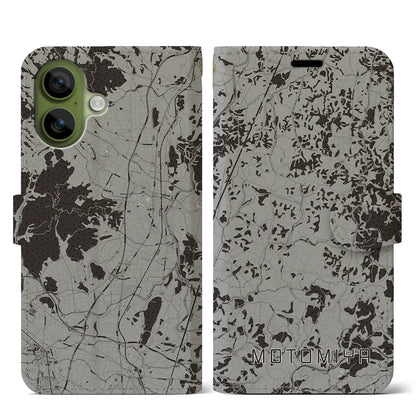 【本宮（福島県）】地図柄iPhoneケース（手帳タイプ）