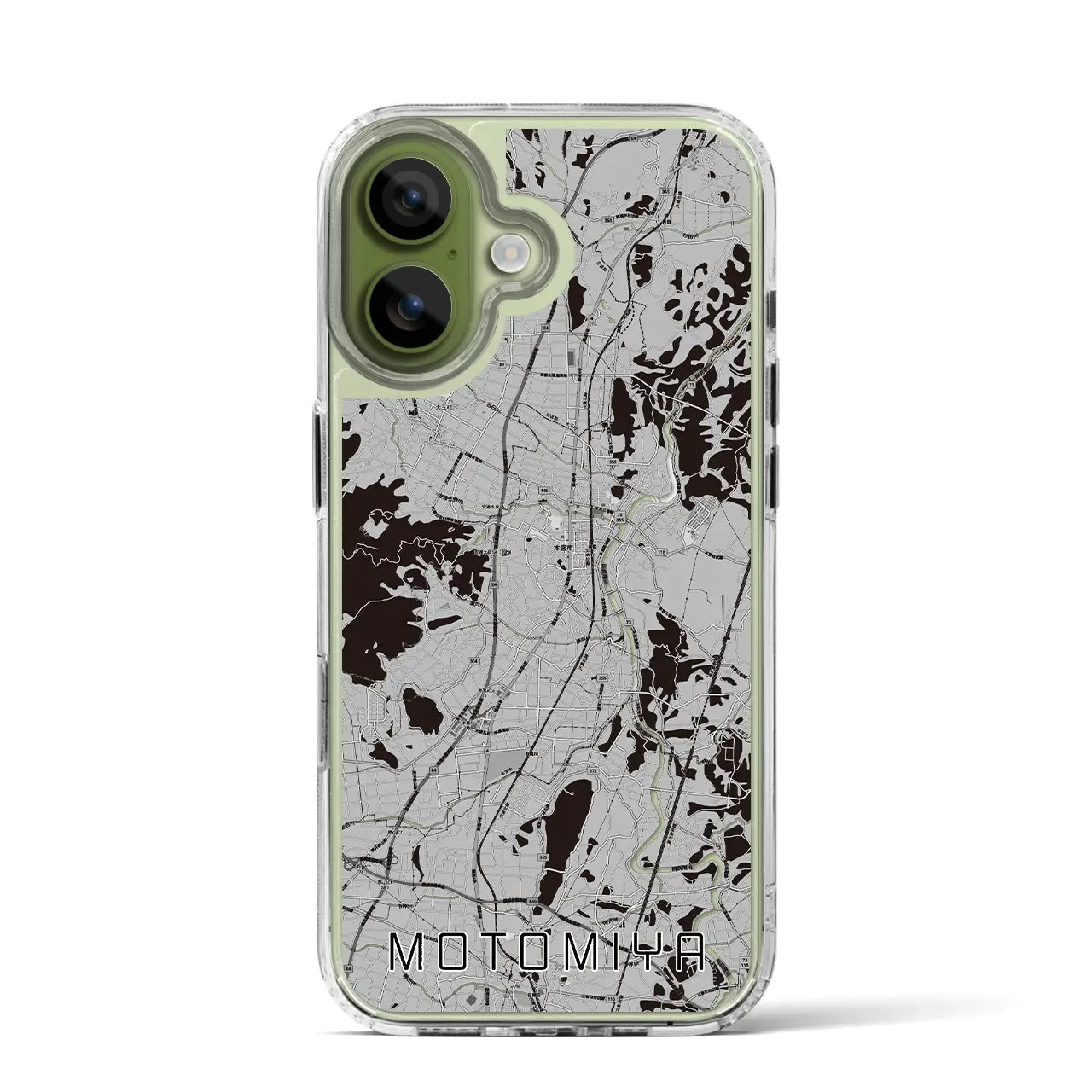 【本宮（福島県）】地図柄iPhoneケース（MagSafeタイプ）