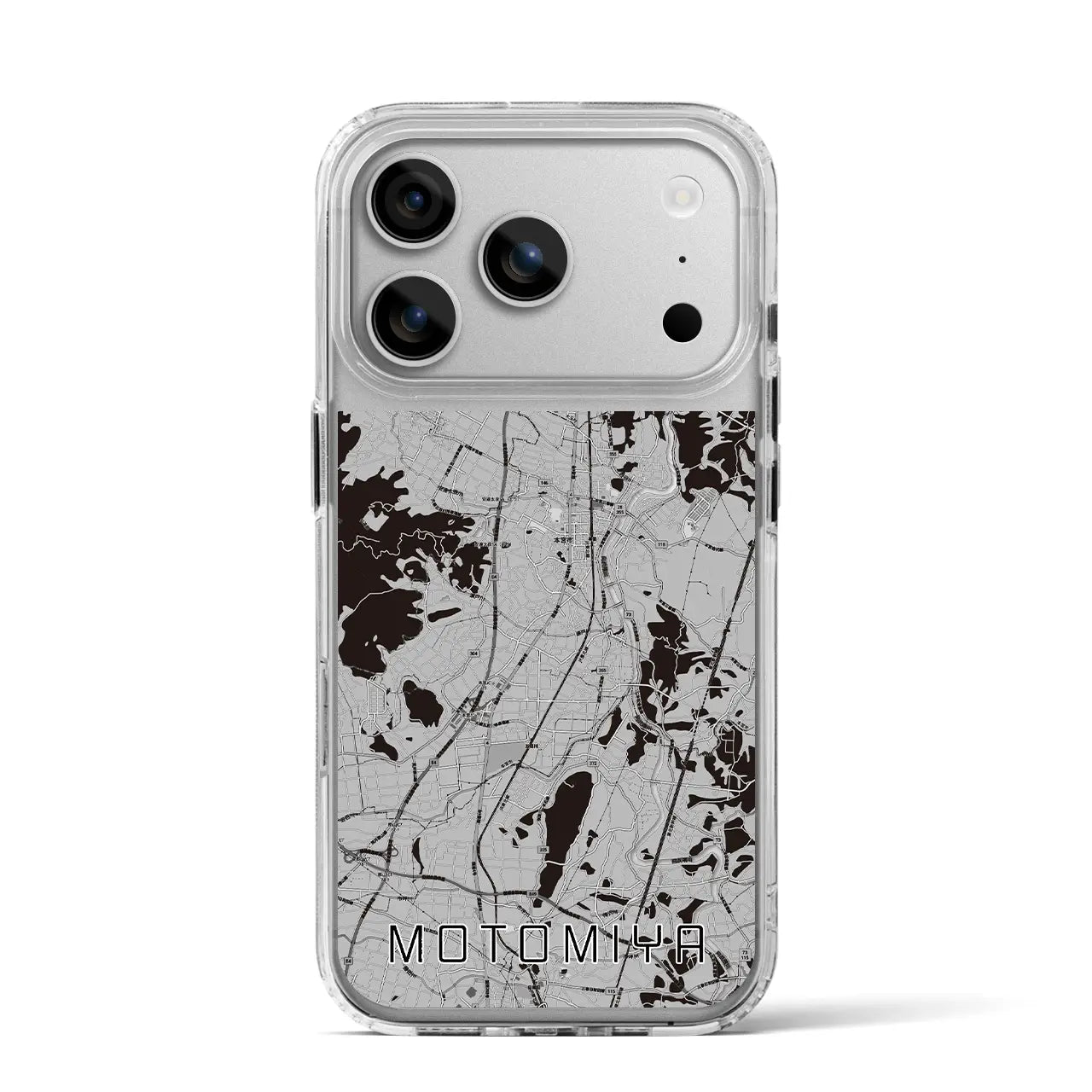 【本宮（福島県）】地図柄iPhoneケース（MagSafeタイプ）