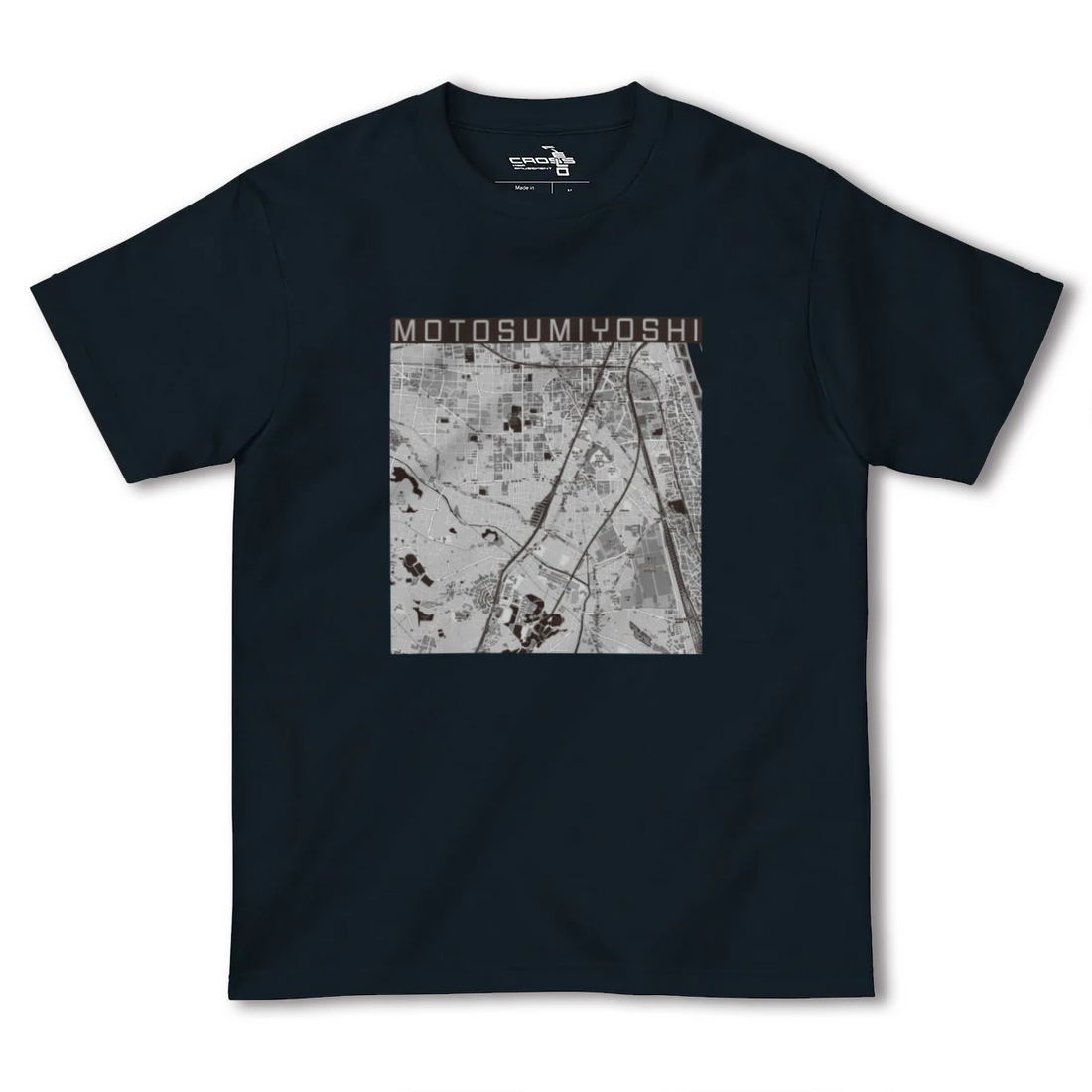 【元住吉（神奈川県）】地図柄ヘビーウェイトTシャツ